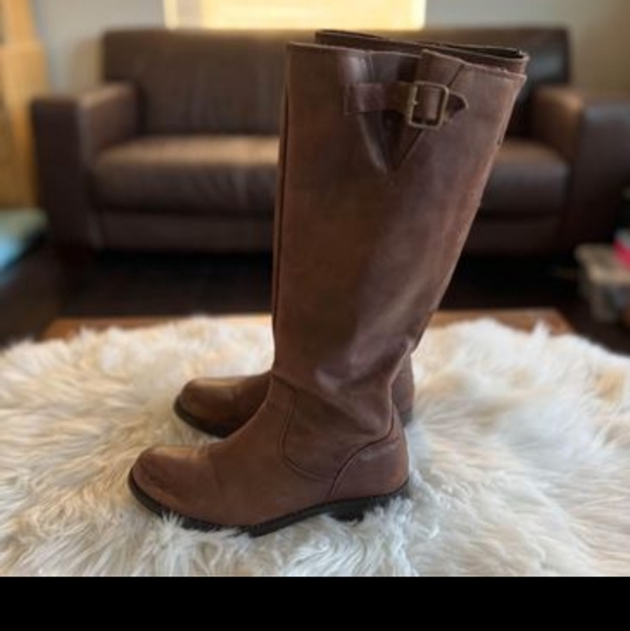 Steve Madden “Trrott” tall leather Zip Up Boots Riding or everyday Size 7 Brown - Picture 4 of 6